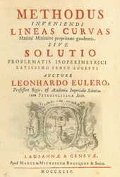 Methodus inveniendi - Leonhardo Eulero